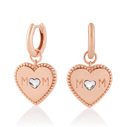 Made for Mom Huggie Hoops Rose Gold