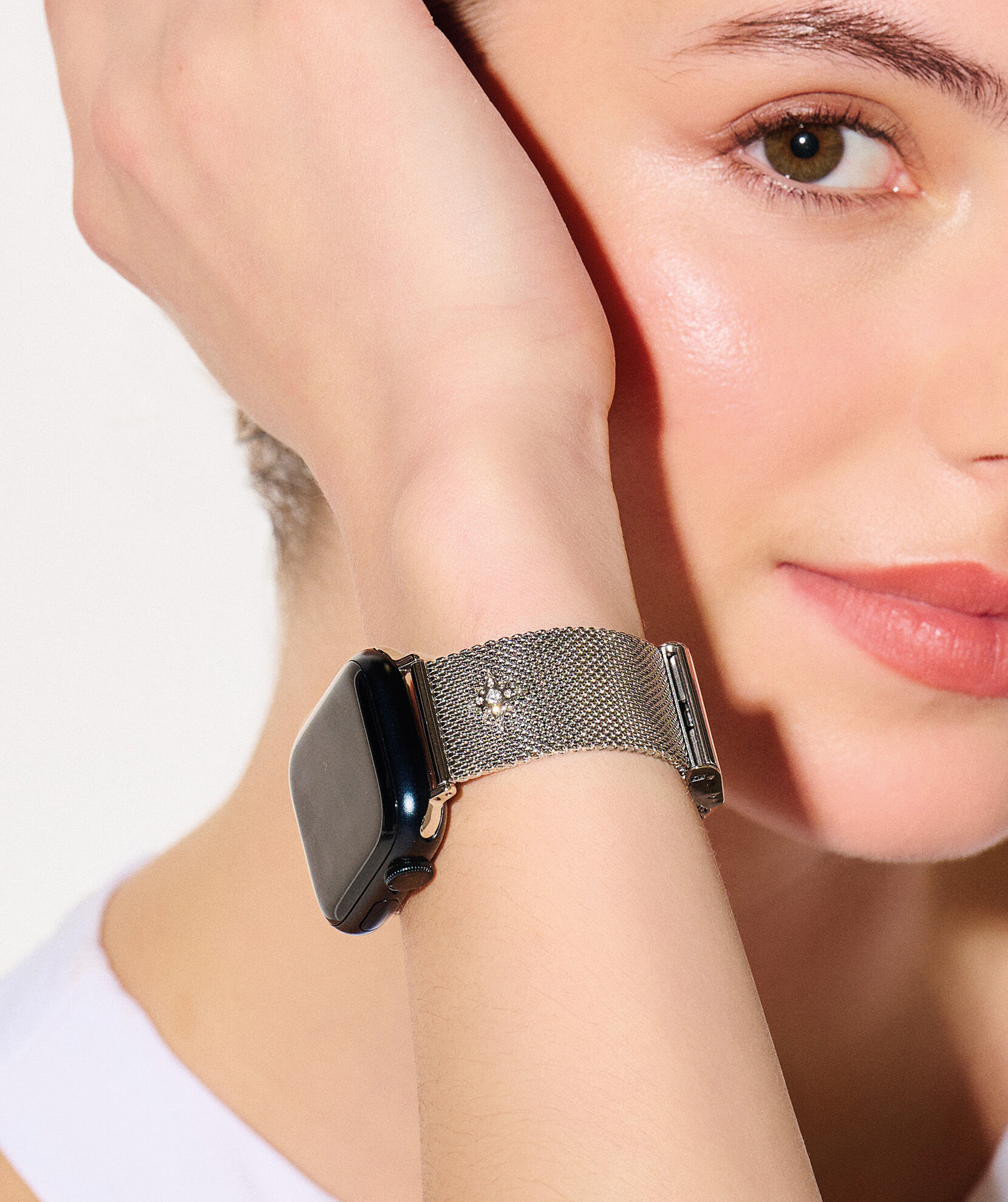 Silver Celestial Mesh Strap