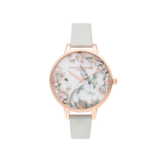 Bunny Demi Vegan Grey & Rose Gold