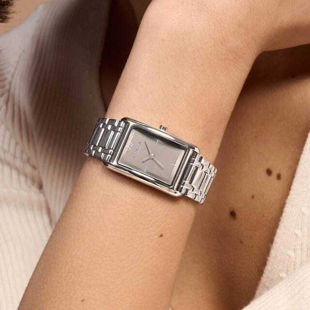 23mm Grove Dove Grey & Silver Bracelet Watch