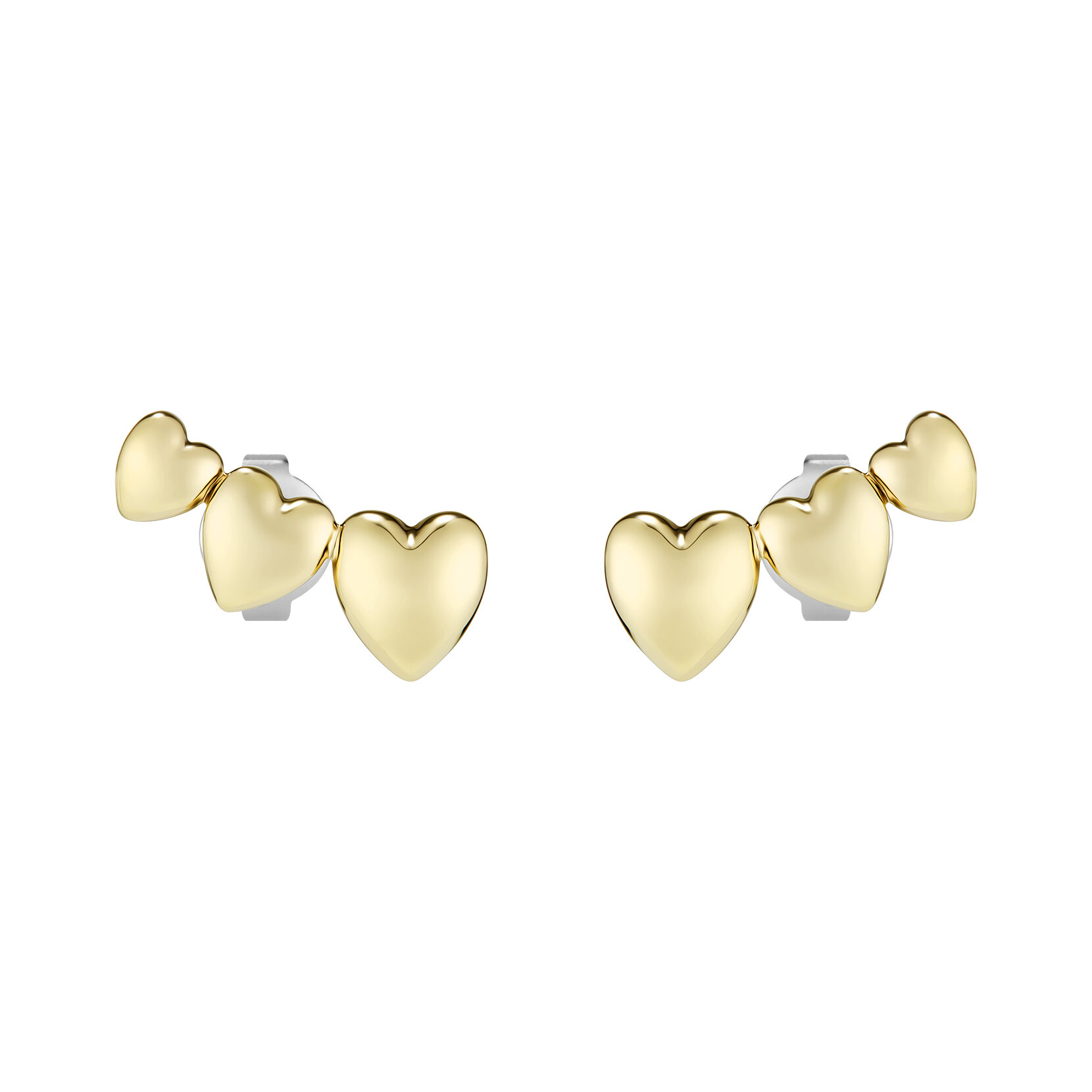 Mini Heart Gold Plated Stud Earrings