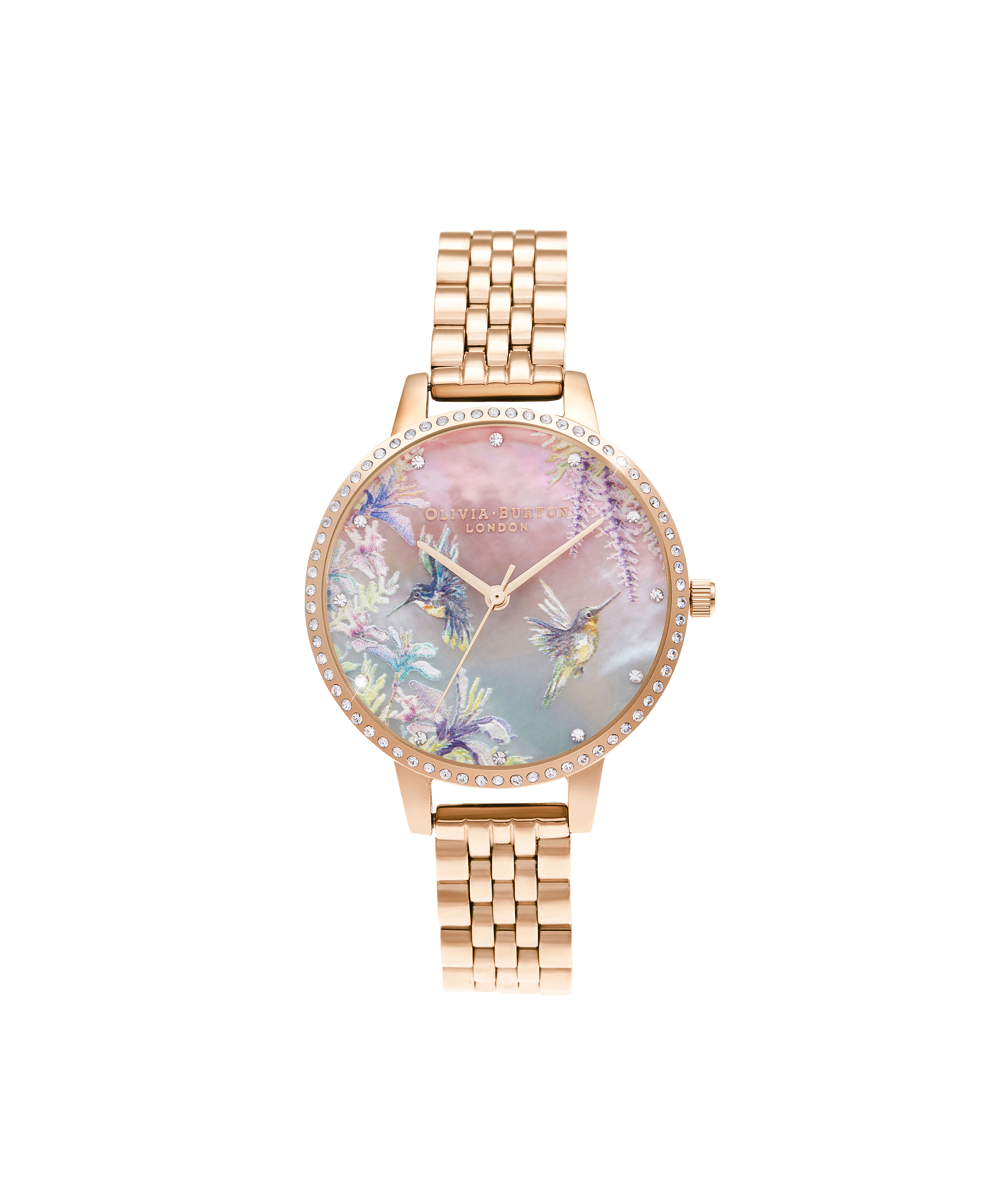 olivia burton gold and silver watch