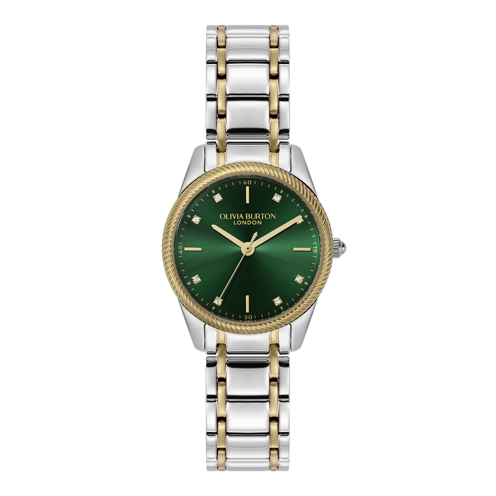 Sports Luxe 28mm Egerton Forest Green & Two Tone Bracelet