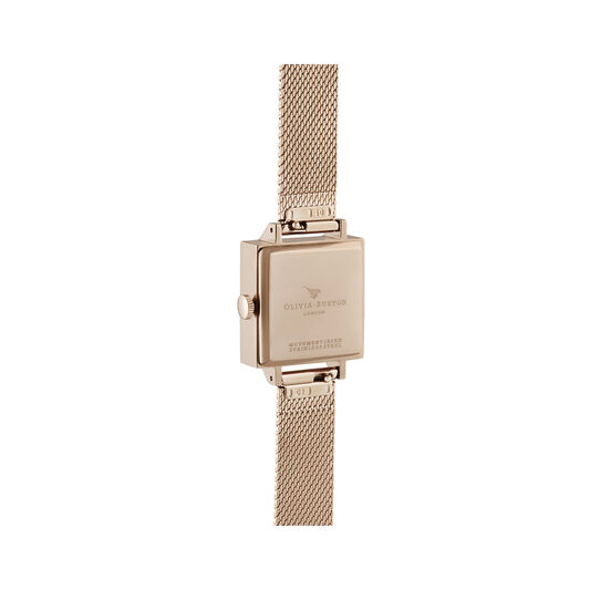 Square Dial Blush Sunray & Pale Rose Gold