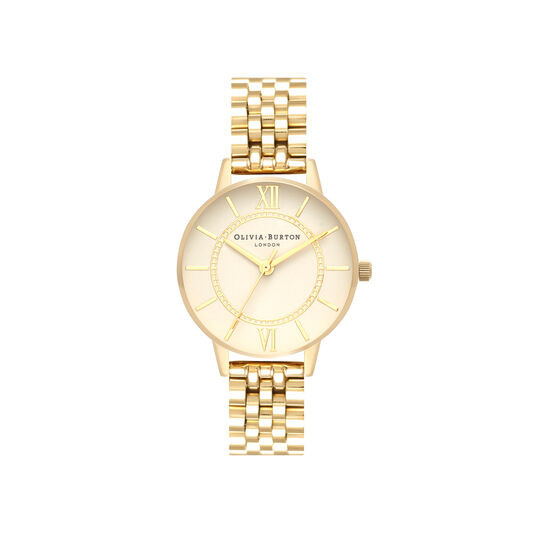 Wonderland Nude Dial & Gold Bracelet