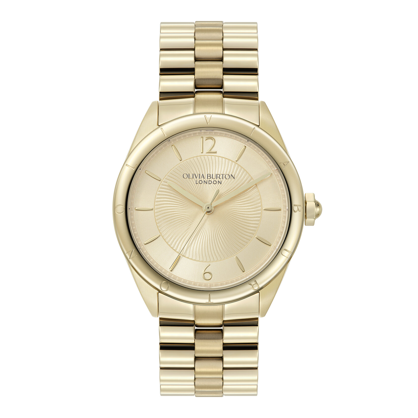 36mm Swirled Gold Bracelet Watch