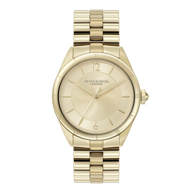 36mm Swirled Gold Bracelet Watch