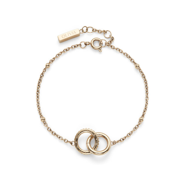Amity Interlock Rose Gold Plated Bracelet