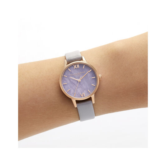 Midi Amethyst Lilac & Rose Gold