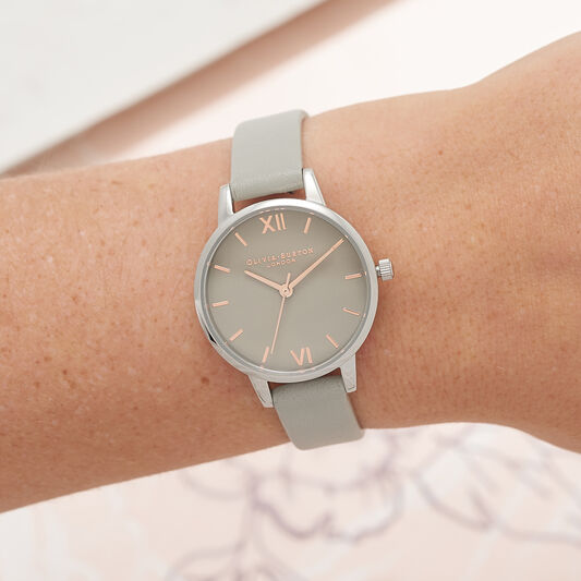 Grey Dial & Silver Watch
