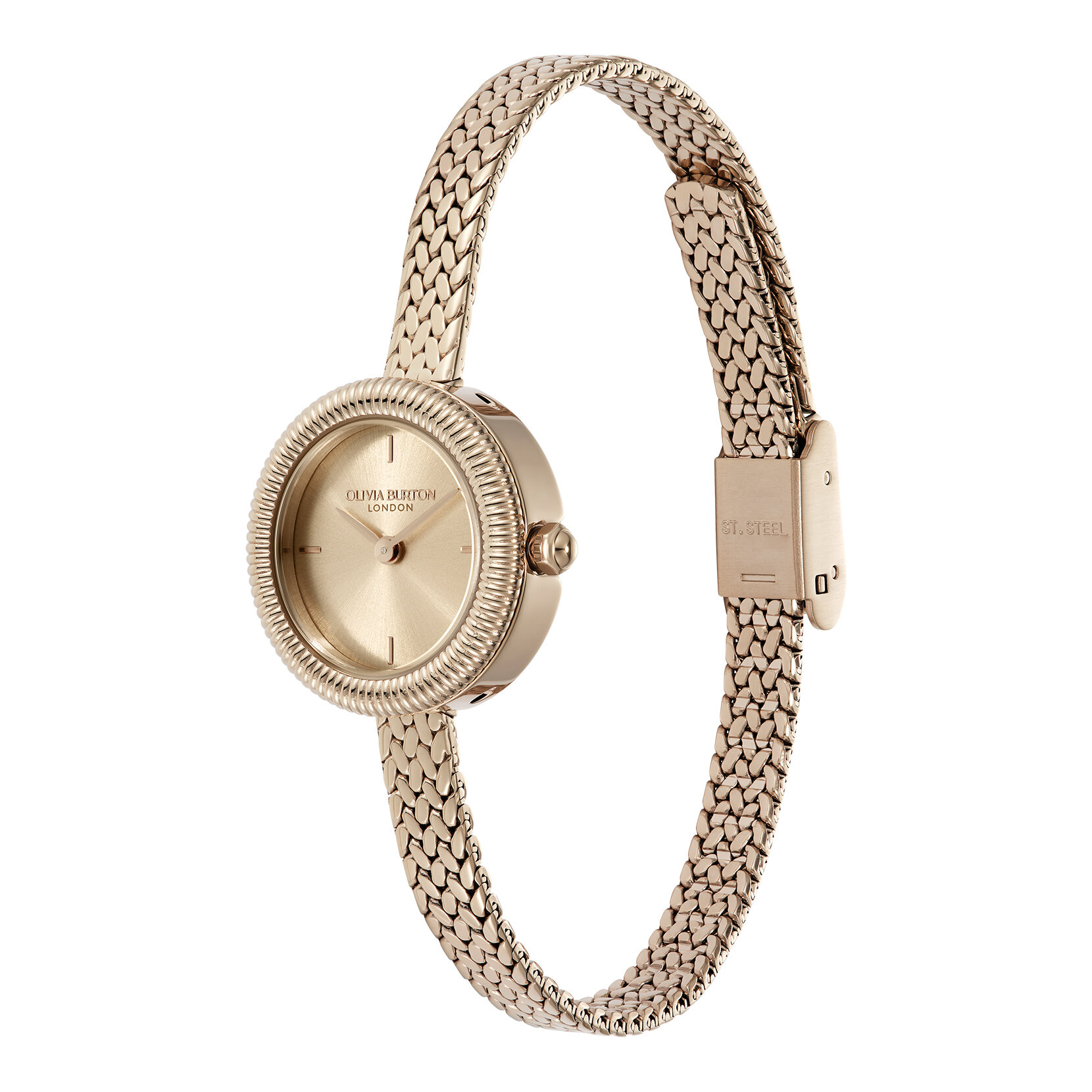 20mm Finery Rose Gold Mesh Watch