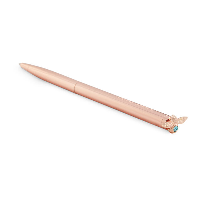 Celebration Bee Pen Turquoise & Rose Gold