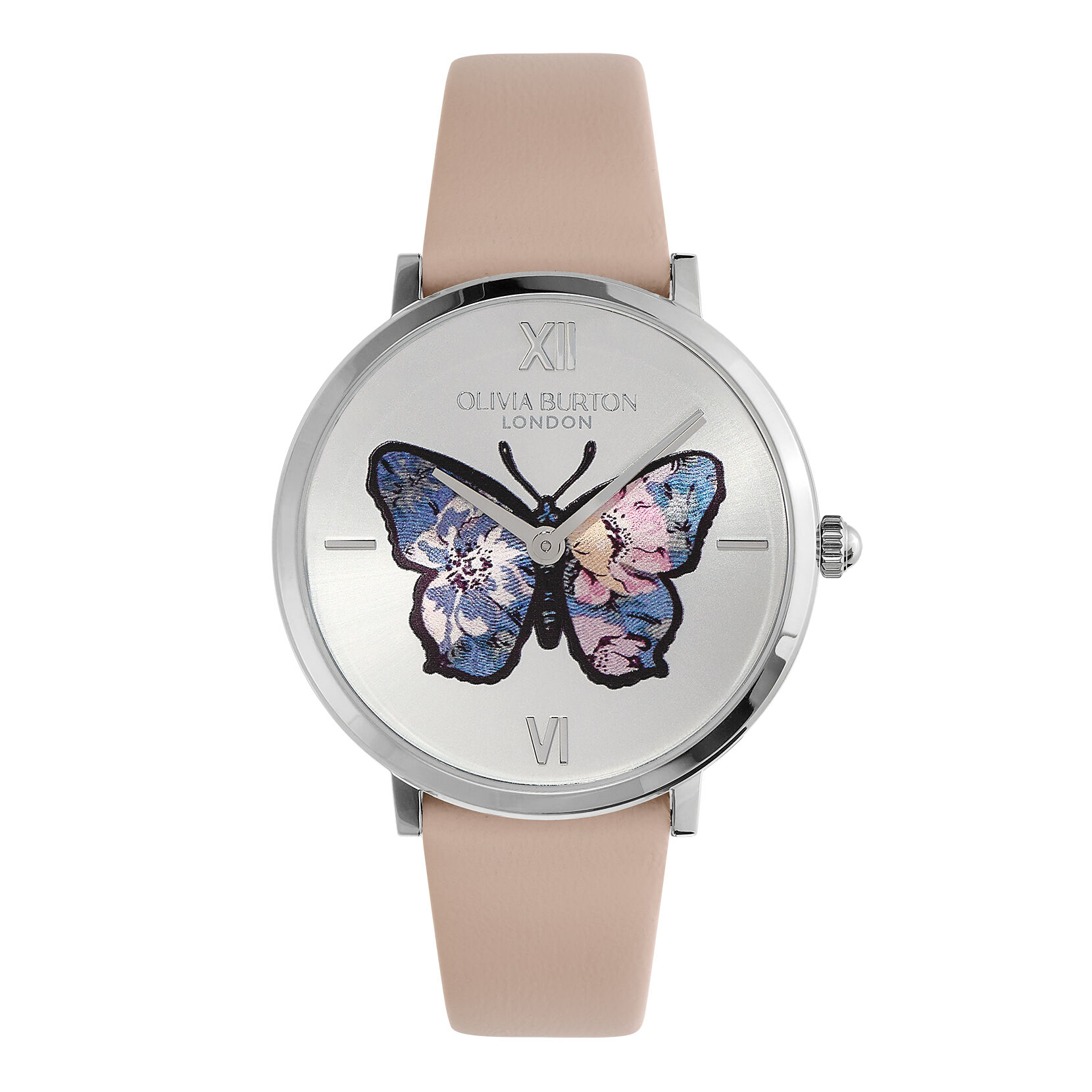Silver butterfly watch best sale