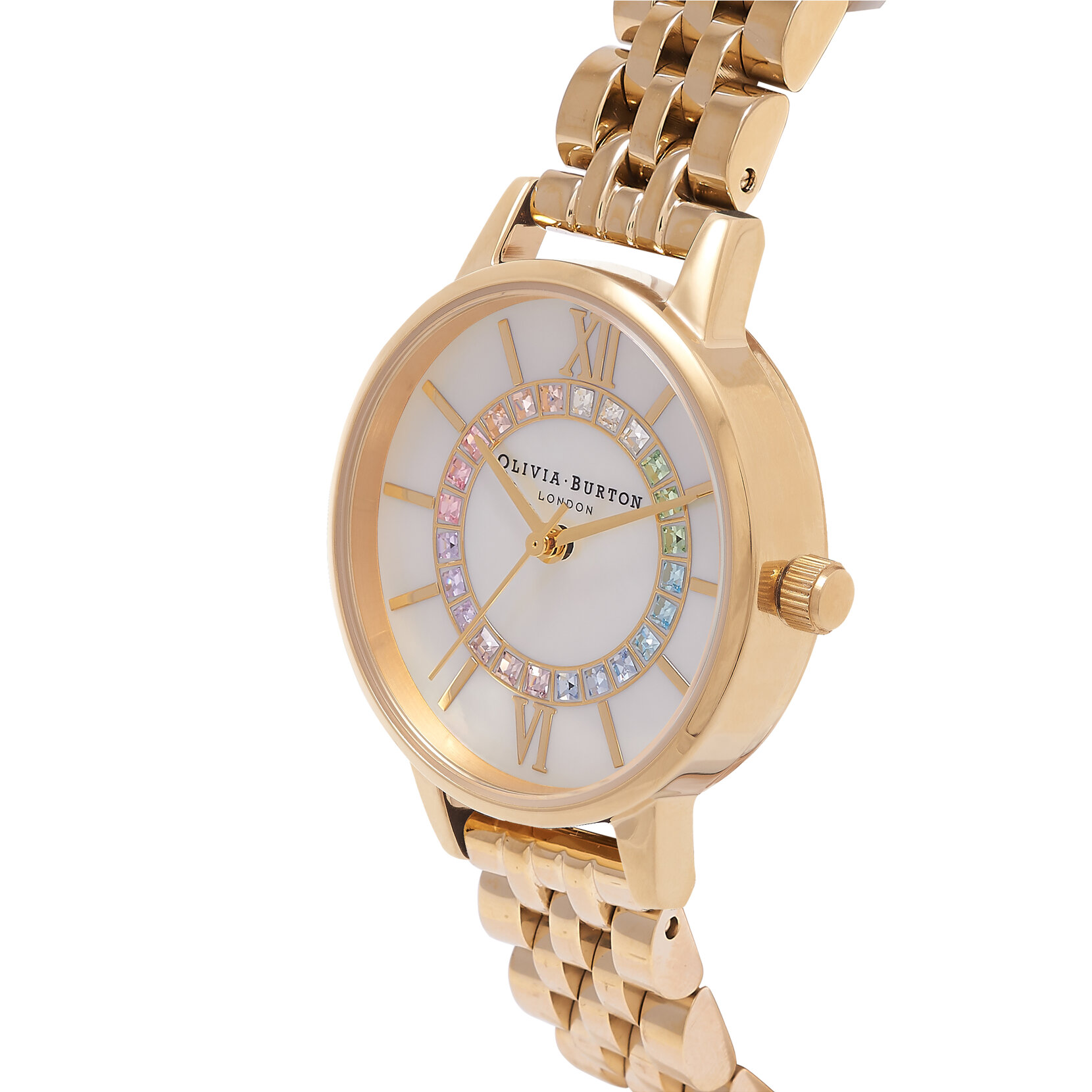 30mm White & Gold Bracelet Watch