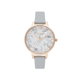 Terrazzo Florals Eco Light Gray & rose Gold