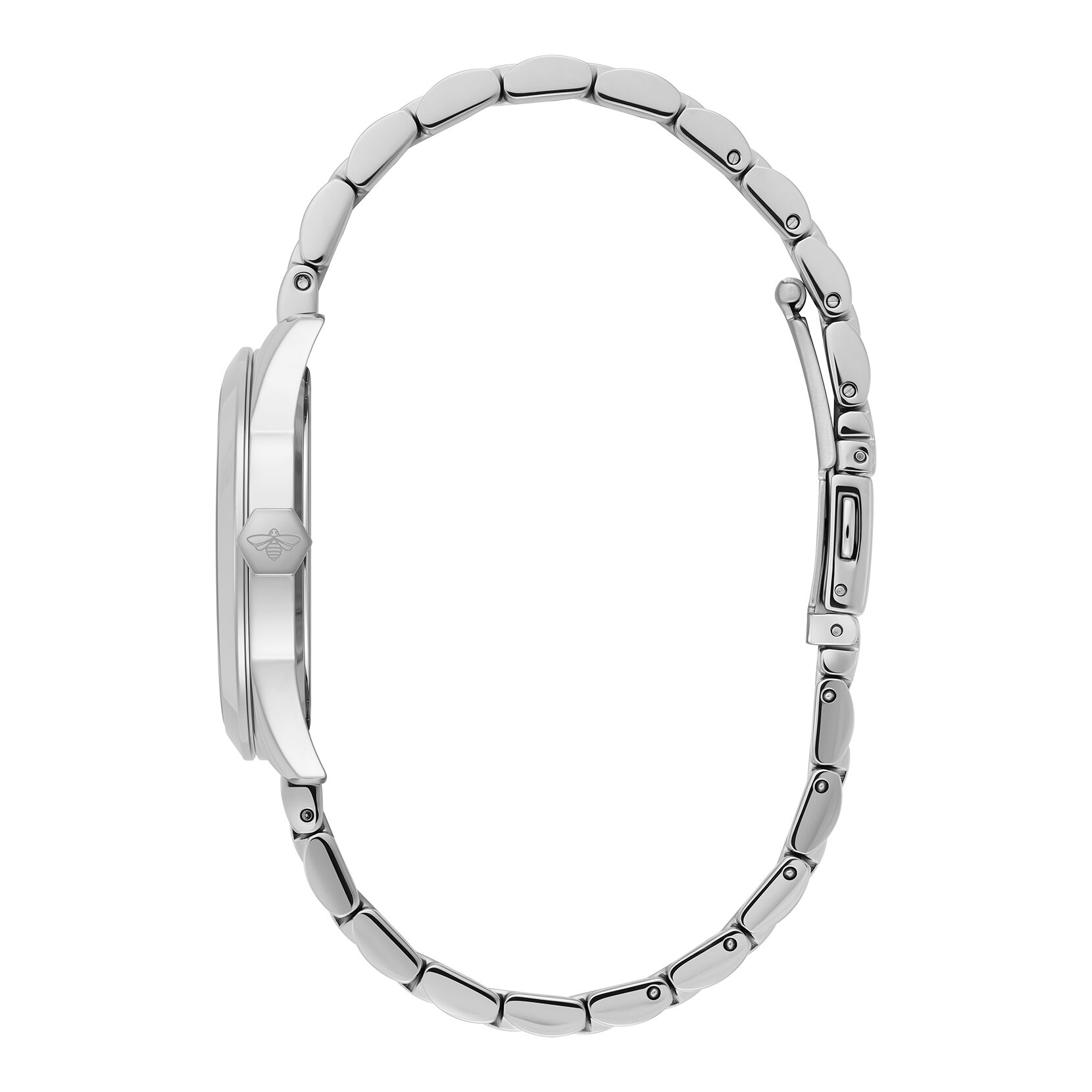 34mm Geo Forest Green & Silver Bracelet Watch