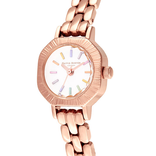 Rainbow Pale Rose Gold Bracelet