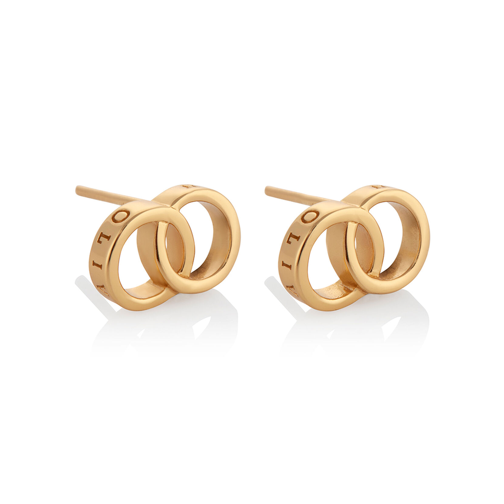 Classics Gold Interlink Stud Earrings