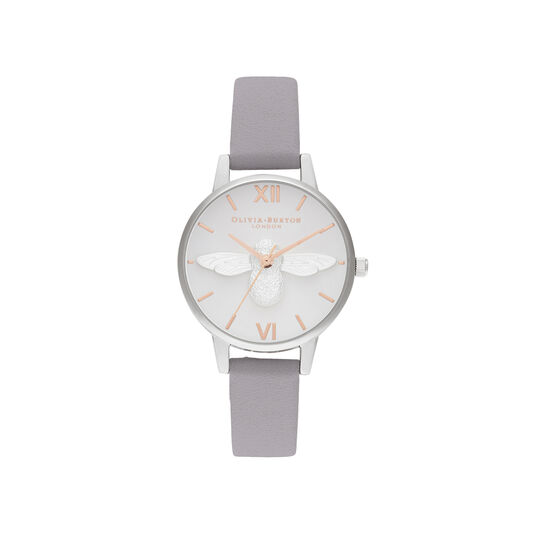 Midi Dial Grey Lilac Rose Gold & Silver