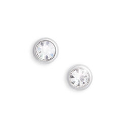BeJewelled Classics Round Stud Earring Rhodium