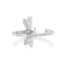 Dancing Dragonfly Ring Silver