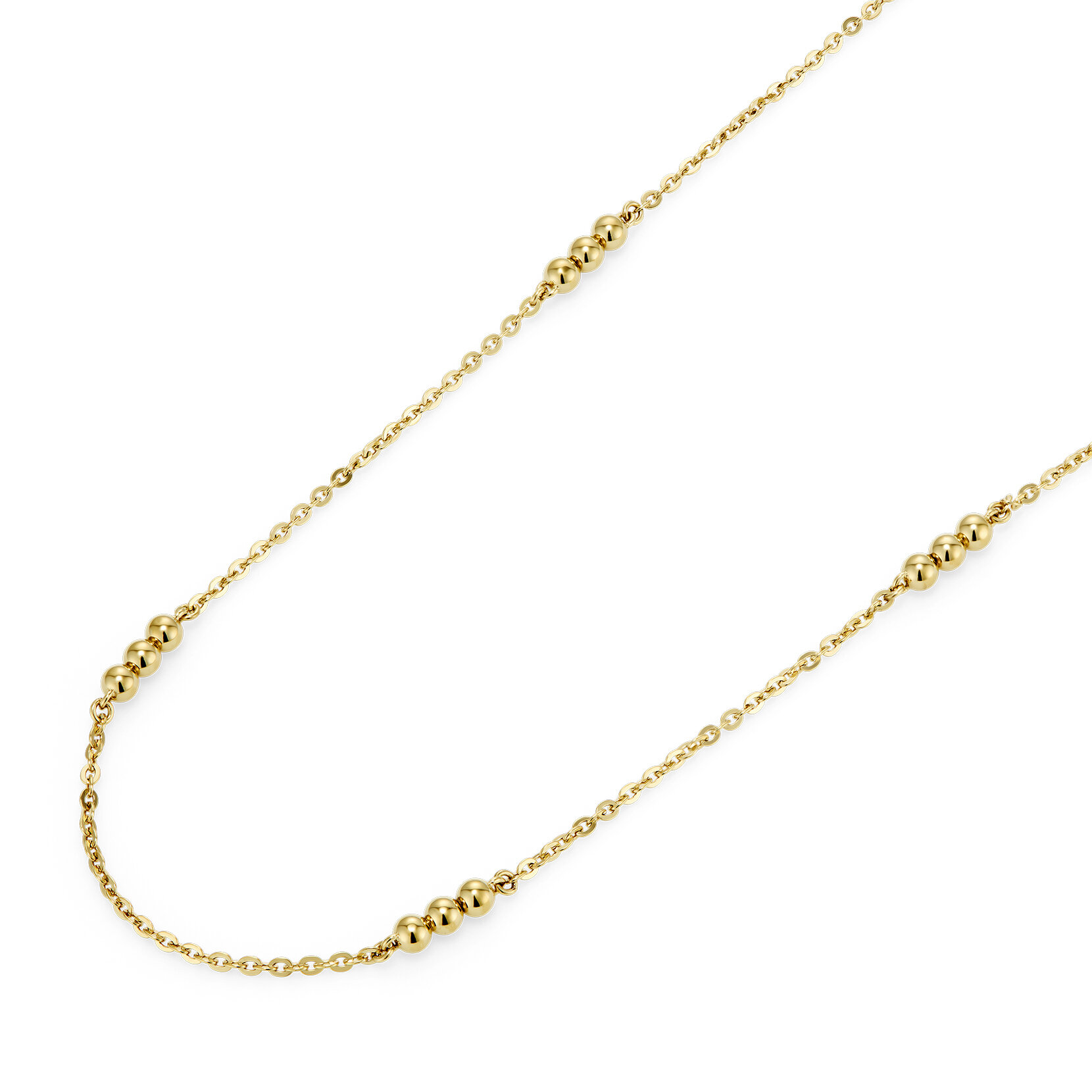 Ever Stacked Beads Gold Plated Stacking Necklace