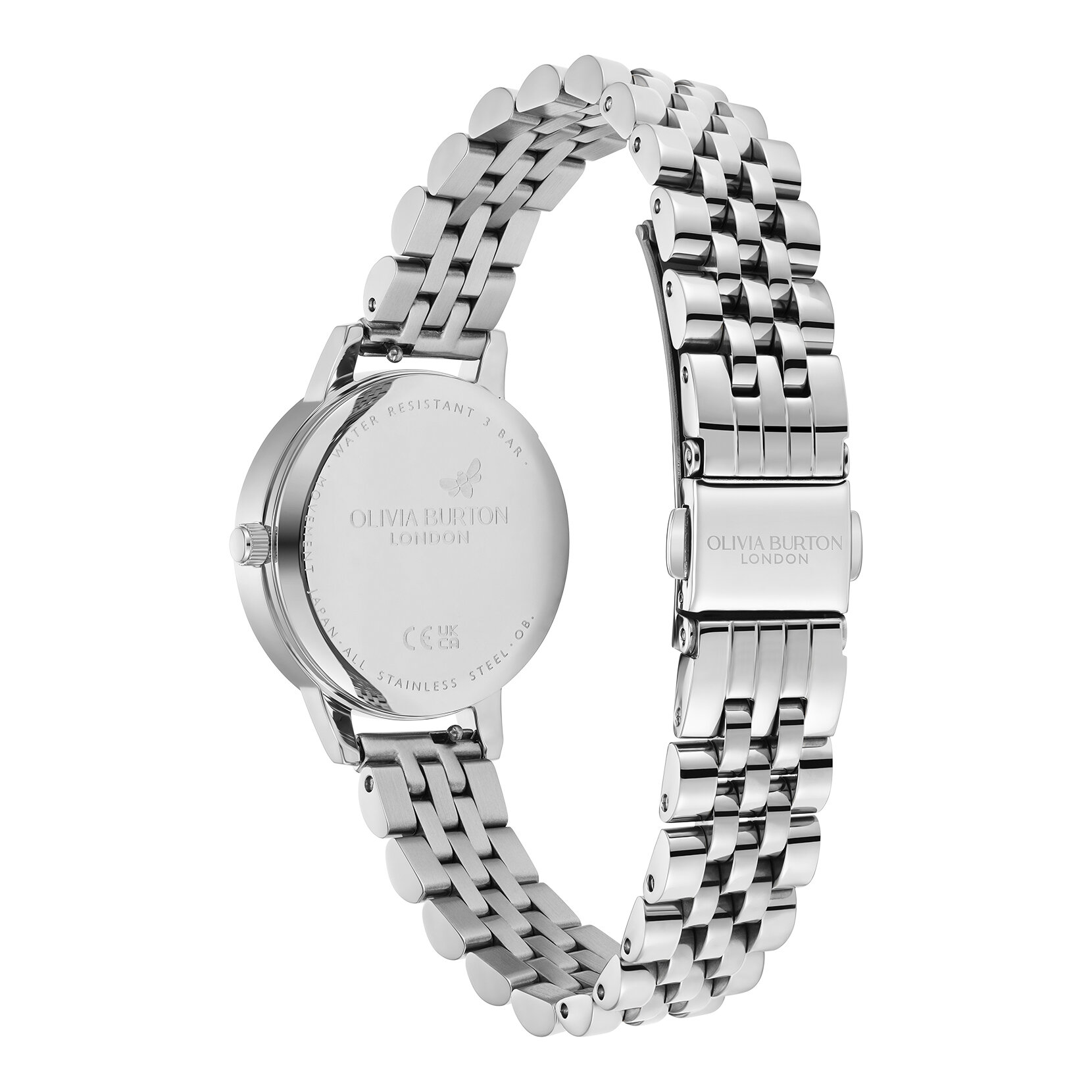 30mm White & Silver Bracelet Watch