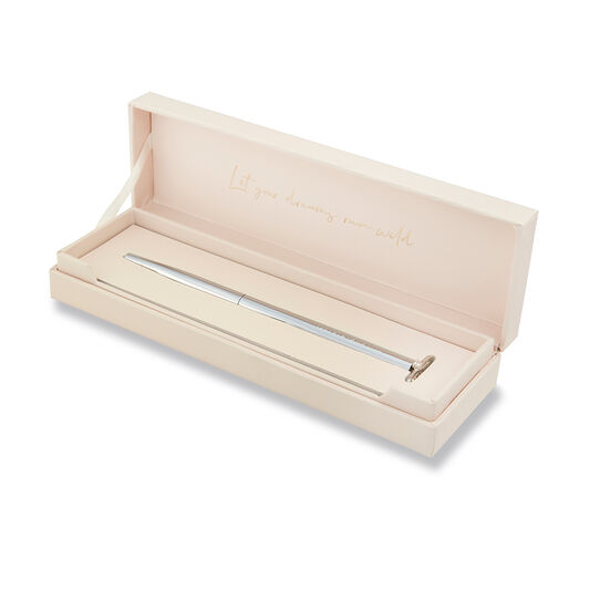 Celebration Bee Pen Sapphire Crystal & Silver Sept