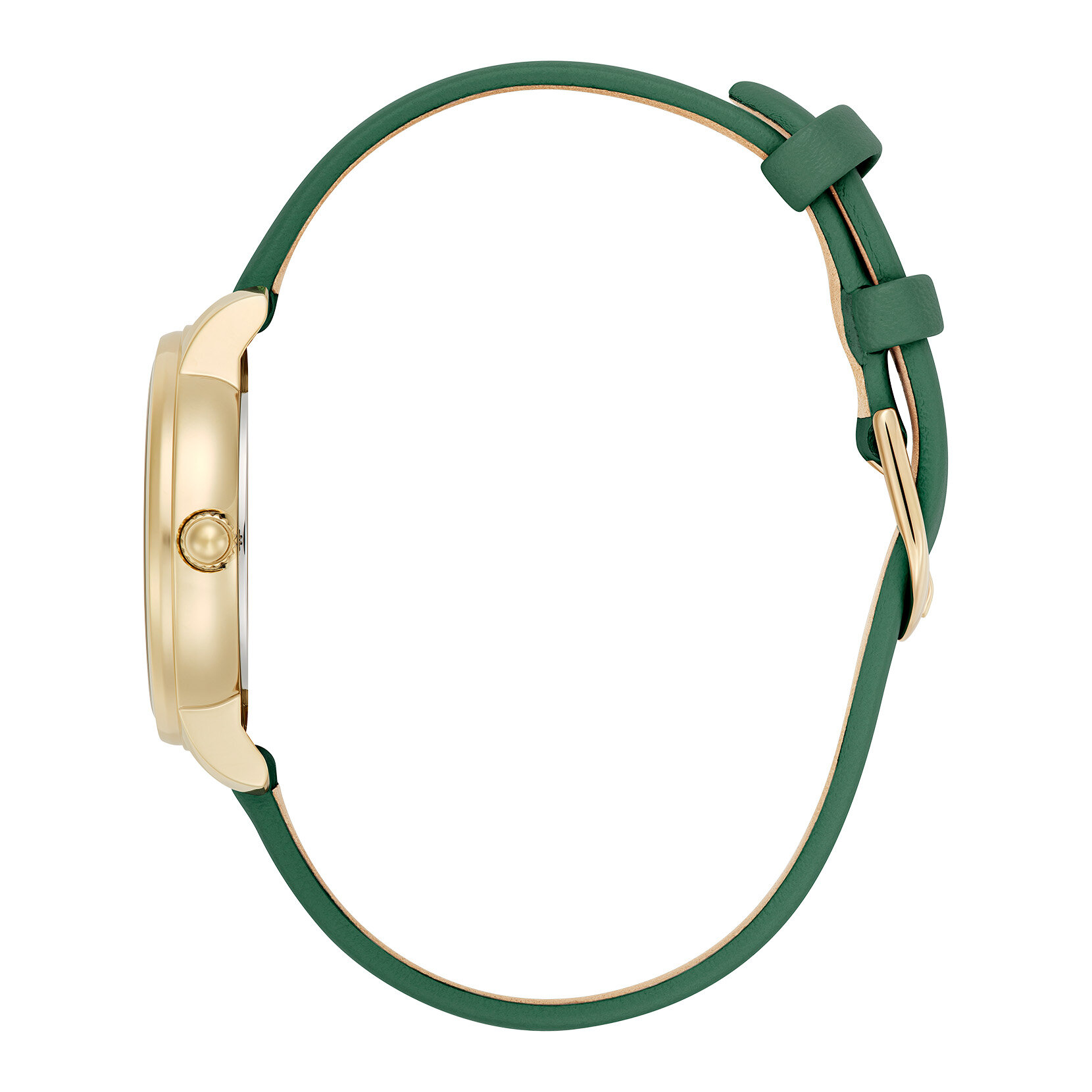 30mm Westbourne Gold & Deep Green Leather Strap Watch