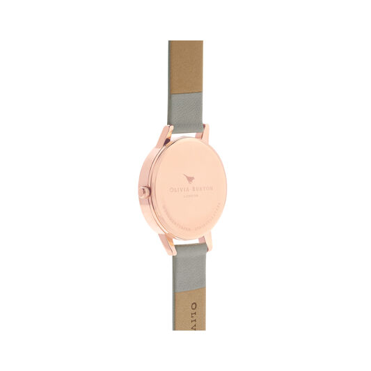 Lace Detail Grey & Rose Gold Watch