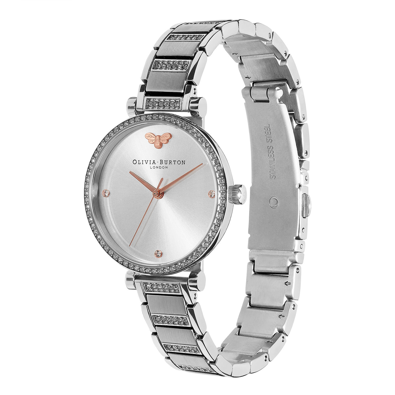32mm Tbar Grey & Silver Bracelet Watch