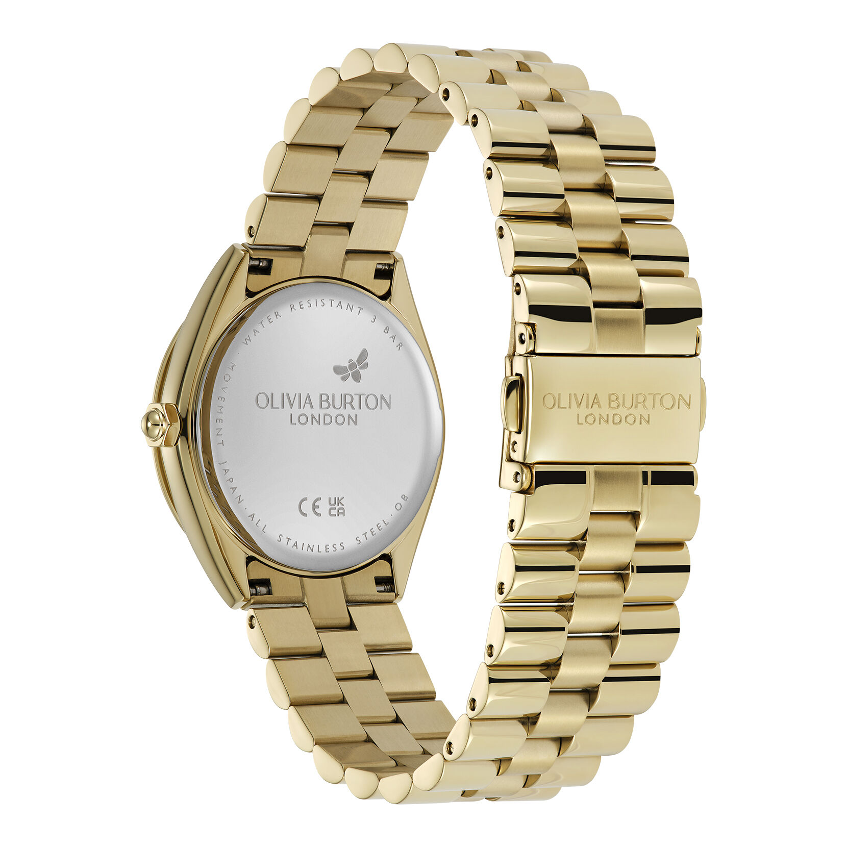 OLIVIABURTON　腕時計 Sports Luxe 34mm Bejewelled Cherry Lacquer & Gold Bracelet Watch
