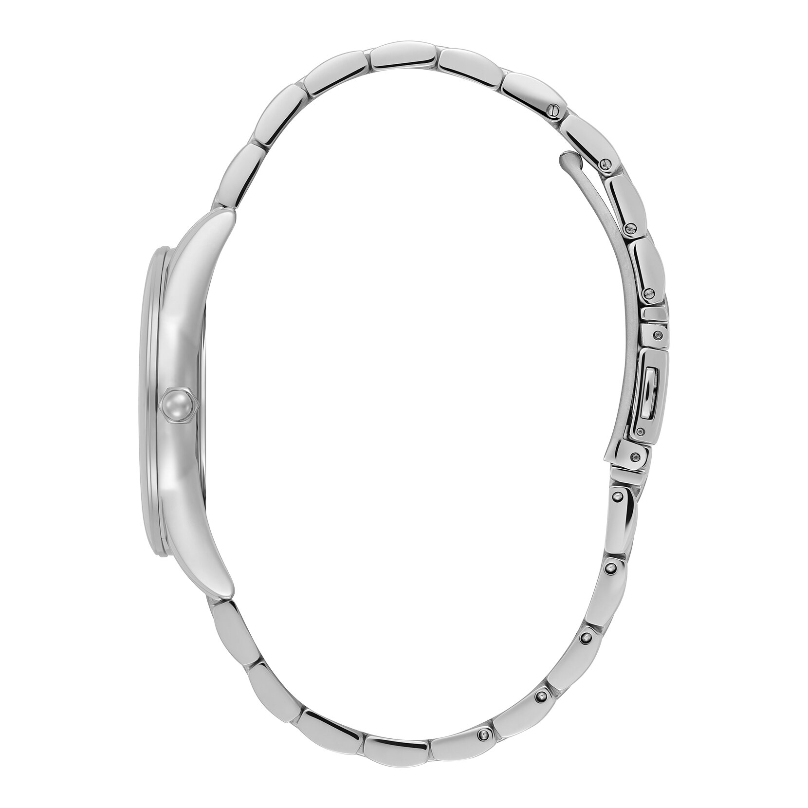 34mm Glowful Sky Blue & Silver Bracelet Watch