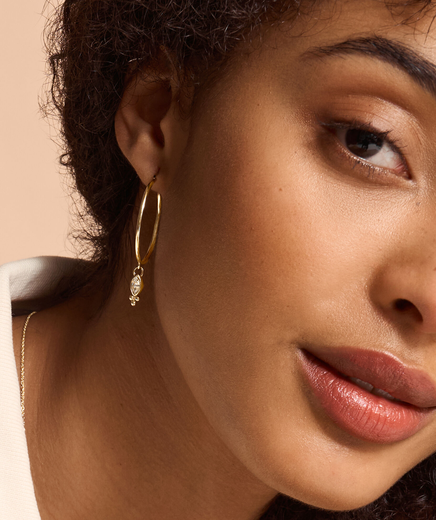 Classic Dainty Gold Plated Hoop Earrings Olivia Burton London