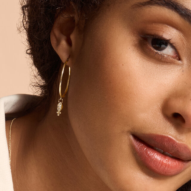 Dainty Gold Plated Hoop Earrings