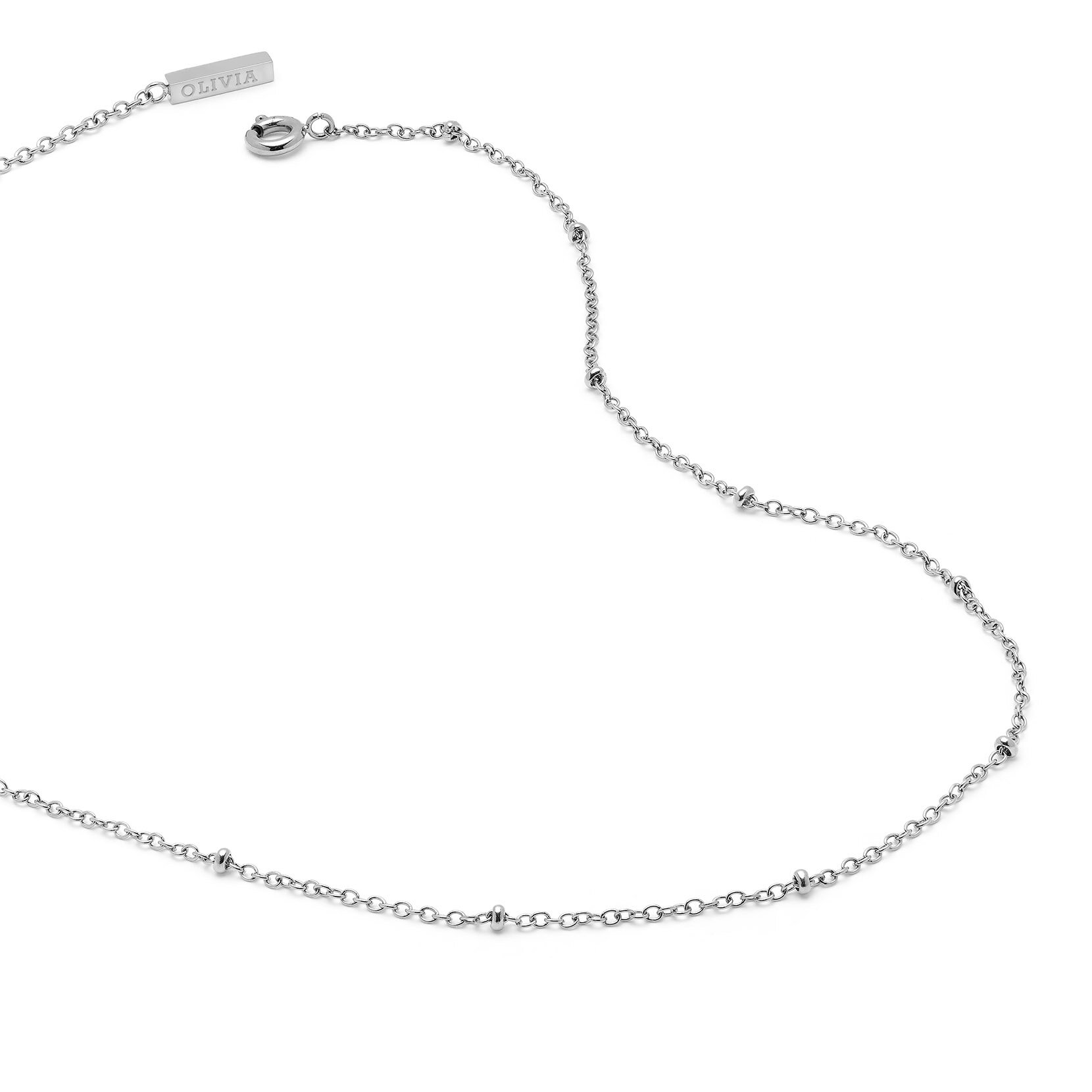 Illusion Silver Stacking Necklace Set