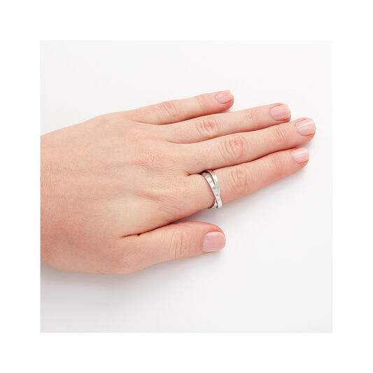 The Classics Interlink Ring Silver S