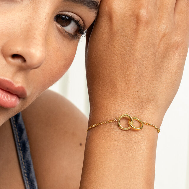 Amity Interlock Gold Plated Bracelet