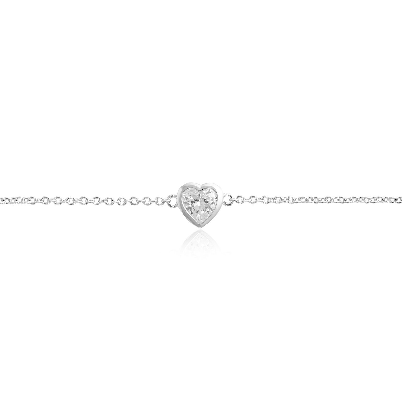 Silver Heart Bracelet