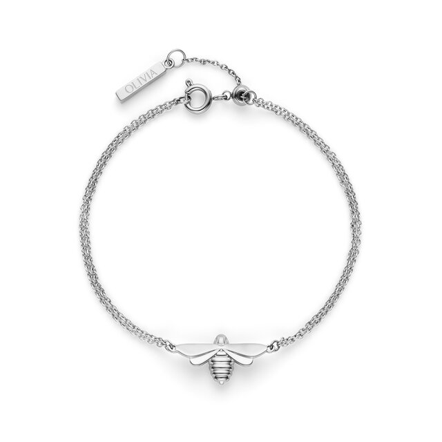 Honey Bee Silver Tone Bracelet