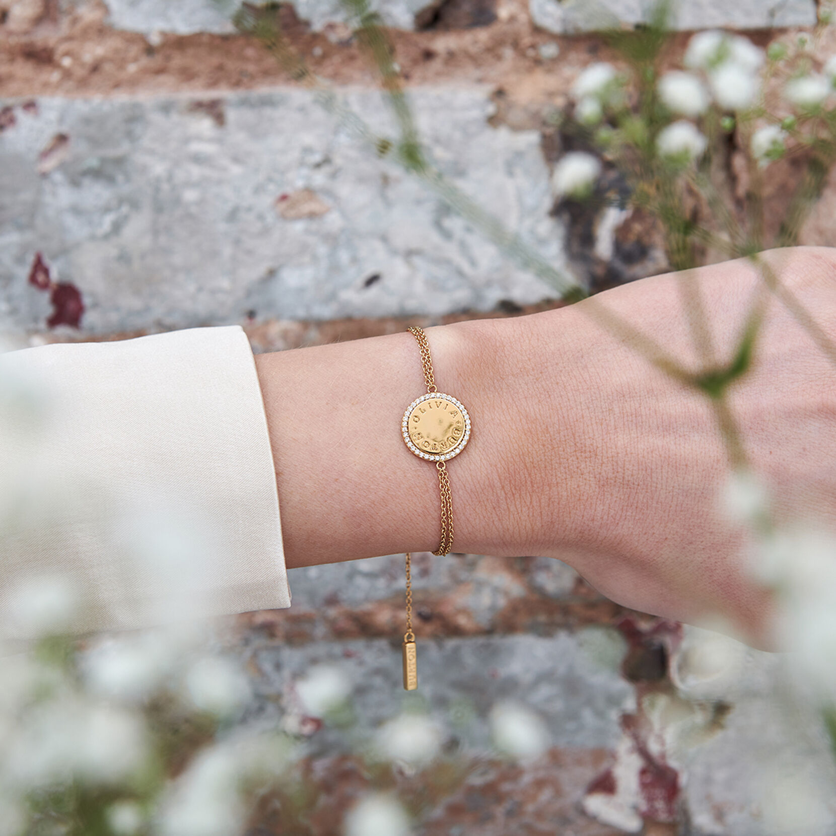 Gold Disc Bracelet