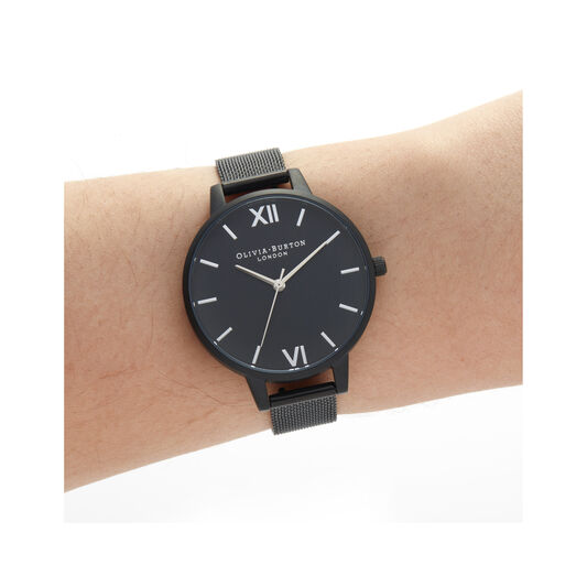 Silver & Matte Black Mesh