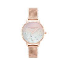 Sparkle Butterfly 30mm Ombre & Rose Gold Mesh Watch