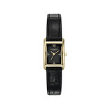 Olivia Burton 16mm Mini Grove Gold & Black Croc Leather Strap Watch Classic 16mm Mini Grove Gold & Black Croc Leather Strap  main image 2