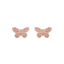 3D Butterfly Stud Earrings Rose Gold