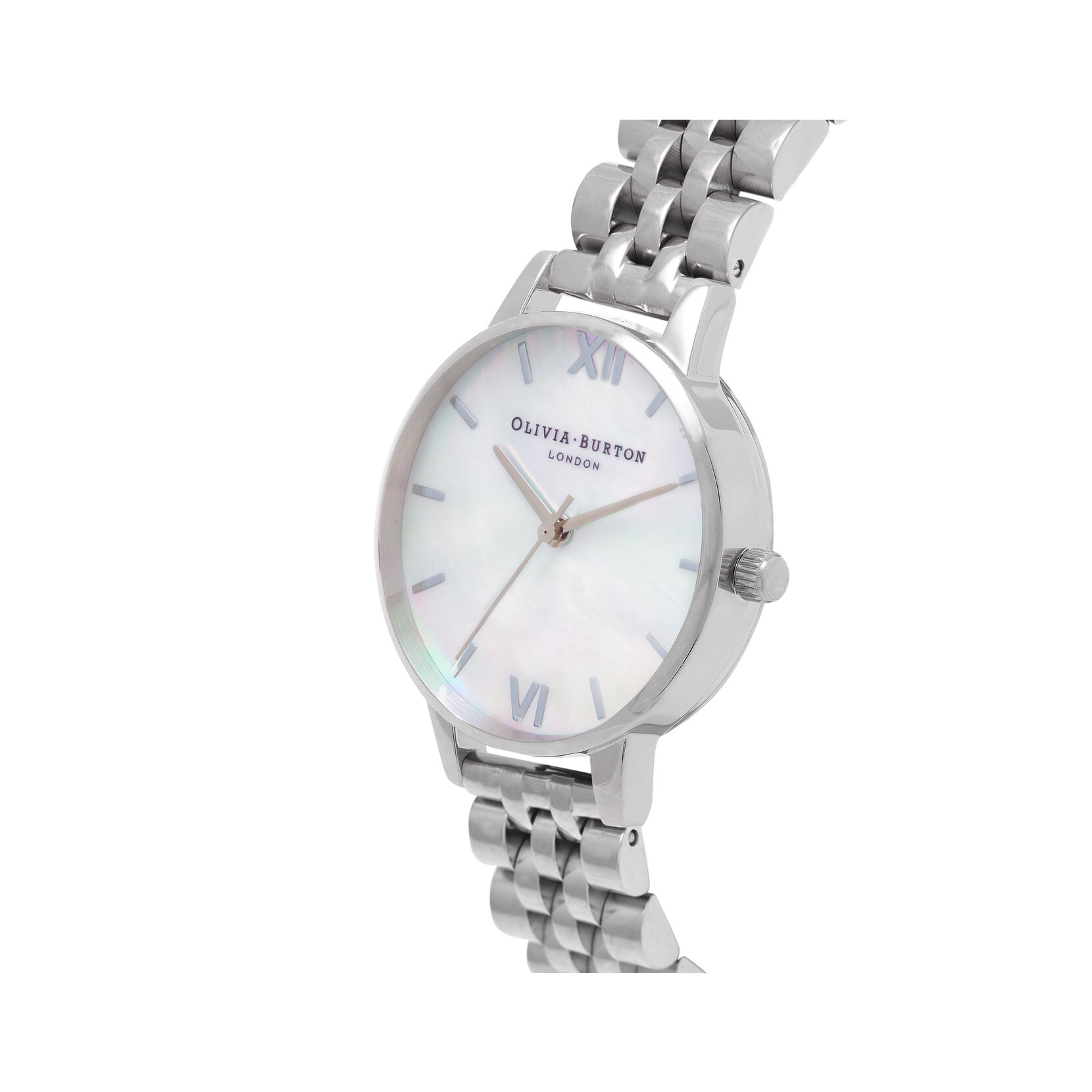 30mm White & Silver Bracelet Watch