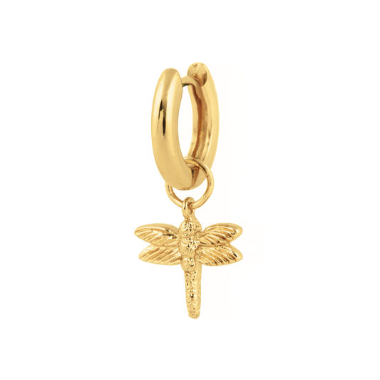 Dragonfly Huggie Charm
