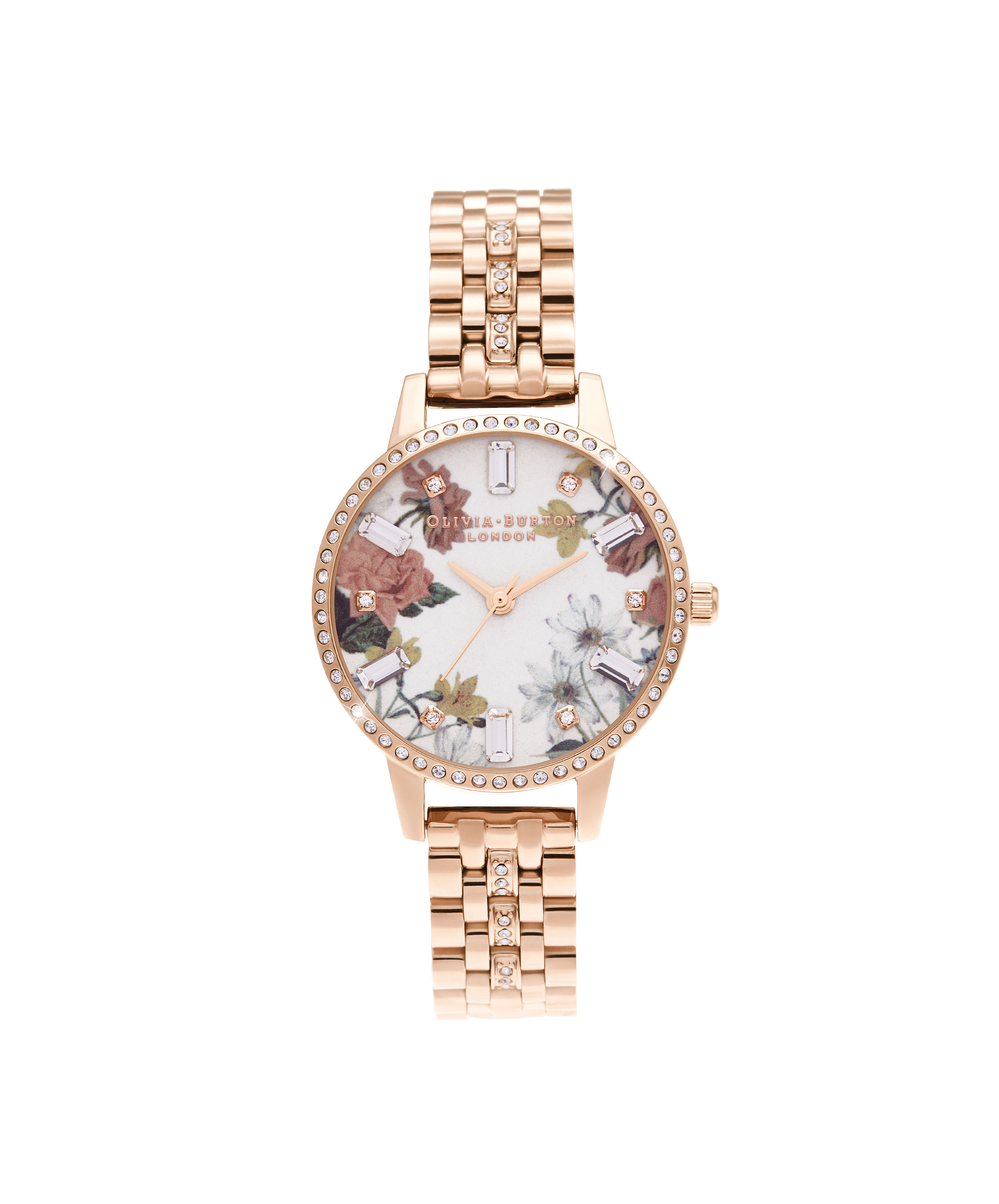 Midi Rose Gold Sparkle Bracelet Watch