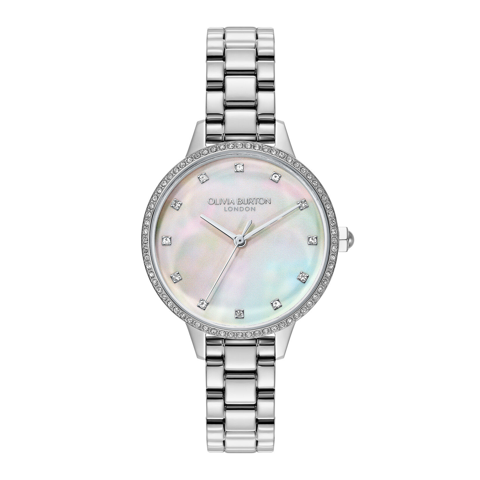 Classic 34mm Captivate Mother of Pearl & Silver Bracelet Watch