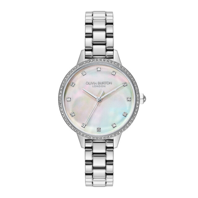 34mm Captivate Mother of Pearl & Silver Bracelet Watch